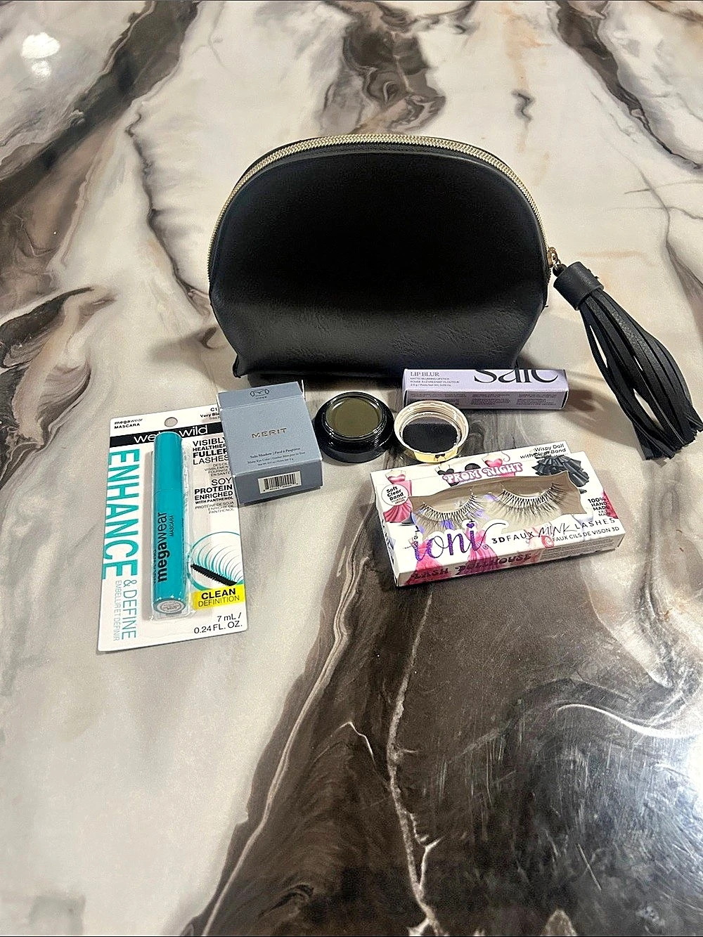 Makeup/Beauty Bundle Lot with Black Pouch NWT